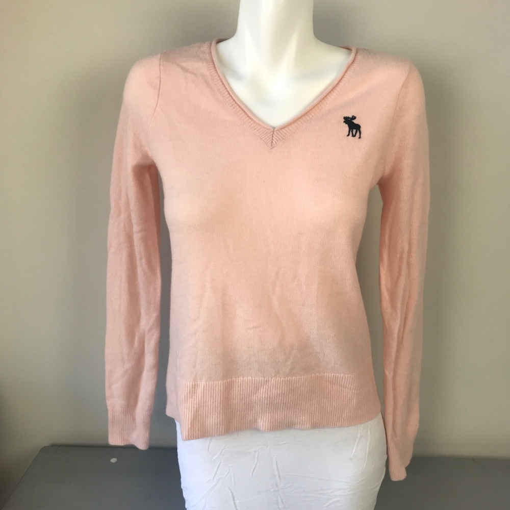 Abercrombie & Fitch Pink 100% Cashmere Sweater